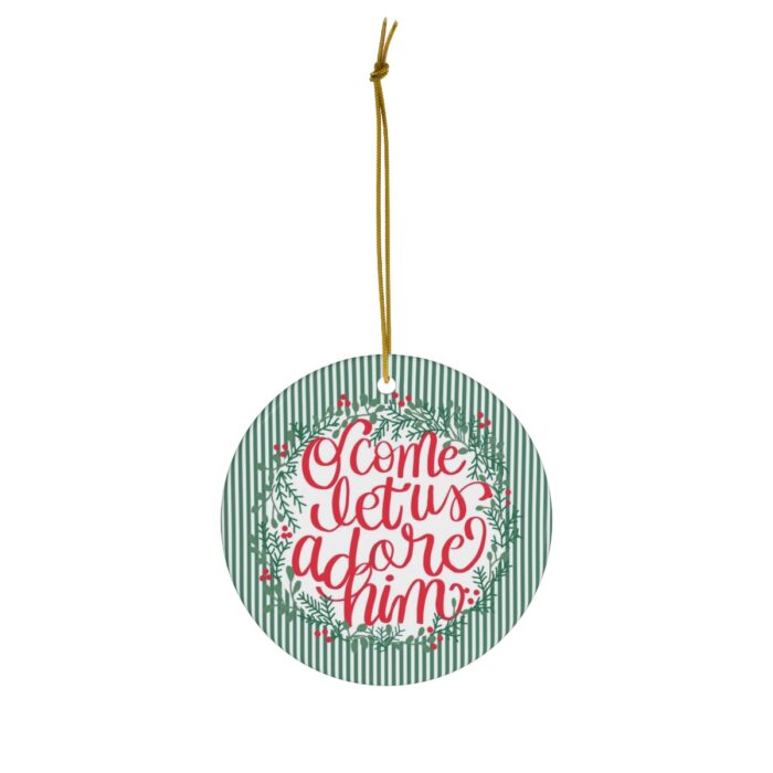 Ceramic Ornament - Come let us adore him - Image 2